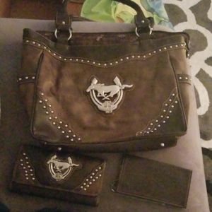 45th anniversary Ford Mustang purse and wallet